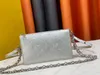 Designer Carry-on bag Lexington Pouch women Shoulder crossbody Bags chain handbag 5A top quality Versailles relief letter Embossed metallic lustre Wallet dhgate