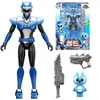 Blind box est Mini Force Transformation Toys with Sound and Light Action Figures MiniForce X Simulation Animal Dinosaur Mini Agent Toy 230614