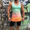 Herren-Tanktops, Sommer, Herrenmode, ärmellos, bedruckt, hawaiianischer Stil, O-Ausschnitt, Bodybuilding, Sport-Top, Fitness, Workout, Harajuku, Weste, Oberteile # g3