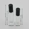 'Clear Glass Perfume Spray Bottle 10ml/20ml by Brand - Portable, Refillable, Gold/Silver Cap, for Fragrances & Cosmetics' Ugibx