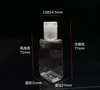 30 ml Händedesinfektionsflasche, Desinfektionsverpackungsflaschen, leere transparente Trapezbox, PET-Handgelflasche mit Klappdeckel