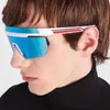 Solglasögon Designer Geometry UV400 1: 1 Sportstil Skidåkning män som fashin glasögon kvinnor anti-ultravoiltet glasögon vmnt