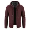 Hommes Pulls Hiver Épais Cardigan Hommes Pull Zipper À Capuche Mode Chaud Slim Fit Tricoté Mâle Polaire Hoodies Manteaux Hommes M 4XL 230615