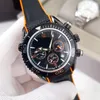 dhgate يشاهد عالي الجودة الساعات رجال الساعات الكرونوغرافة مصمم الساعات رجل مشاهدة العلامة التجارية العلوية الكاملة سليكون حزام كلاسيكي الأزياء الفاخرة هدية الجليد صدمة الجليد