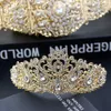 Belly Chains Sunspicems Gold Color Algeria Morocco Belt Crown Bride Wedding Jewelry Arab Women Body Chain Tiaras Caftan Bijoux 230614