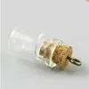 500 x 06 ml Vide Petite Mini Bouteille En Verre Transparent Avec Bois Liège Eye Crochet Échantillon Flacon pour pendentif De Mariage Gifthigh qty Khruw