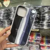 Liquid Rainbow stripes Rubber Silicone Cell Phone iPhone Case for iPhone 15 14 13 12 mini 11 pro max XS XR 8 7 6 Plus protective cover antidrop cases Sealed Package