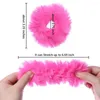 Hair Accessories Winter Elastic Band Pom Soft Faux Fur Women Girls Ponytai Holder Rope Rubber Headwear