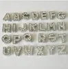 2021 (500 Pièces/lot) 8 MM/10 MM A-Z Strass Lettre Charmes Pour DIY Nom D'animal De Compagnie! Lettres de charme de glissière de collier d'animal familier de chat de chien de bricolage