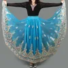 Stage Wear Broder Jupe De Danse Traditionnelle Chinoise Pour Les Femmes National Espagnol Jupes De Flamenco Vintage Danse Tibétaine Folk Outfit