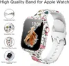 Printed Protective Cover Case for iWatch Screen Protector PC bumper case 44mm 40 41mm 38mm for Iwatch Case 8 7 6 SE 5 4 3