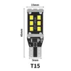 6pcs Universal W16W T15 LED T16 لمبة Canbus خطأ خالية من النسخ الاحتياطي العكسي LED 921 912 مصابيح LED مصباح الفرامل مصباح الفرامل