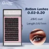 Makeup Tools Qeelasee Bottom Volume Lashes Under Eyelash Extensions 5 6 7mm Short Eyebrow Maquillaje Cilios 230614