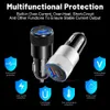 Dual Ports 38W QC3.0 and PD Quick Charger USB Type C Car Charger Cellphone Adapter For iPhone Samsung Huawei Xiaomi with OPP bag