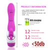 Massager zabawek seksu 10 prędkości obrotu Dildo Wibratory cipki masażer Język Lekcja