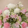 Fleurs séchées bon marché, boule de chrysanthème, faux Bouquets, décoration de mariage, Table de maison