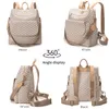 2023 New Korean Version Large Capacity Anti Theft backpack Women's Leisure Travel Bag Fashion Retro Print Backpack
