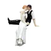 Autres fournitures de fête d'événement Cake Toppers Poupées Figurines de mariée et de marié Funny Wedding Cake Toppers Stand Topper Décoration Fournitures Marry Figurine 230615