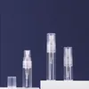 2ml 3ml 5ml透明ミニスプレーボトル空の透明な詰め替え可能な旅行香水アトマイザーポータブルガラスバイアルmahhx