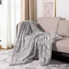 Couverture Inyahome fourrure jeter couverture confortable chaud luxueux canapé canapé lit couverture Sherpa couverture pondérée jeter maison R230615