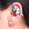 Brincos traseiros 2023 Brincos clipe de strass brinco Boucle D'oreille bijoux cristal Ear Cuff para mulheres joias de casamento