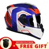 Motorcykelhjälmar Högkvalitativ full ansikte hjälm Casco Moto Capacete racing dot godkänd Casqueiro Casque Motocross Men ECE