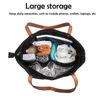 Storage Bags Wine Canvas Bag With Hidden Insulated Compartment Fashionable Casual Beach Tote Handbag For Outdoor Beaches