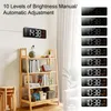 Wandklokken LED Grote digitale wandklok Afstandsbediening Temperatuur Datum Weekweergave Instelbare helderheid Tabel Wandgemonteerde alarmen Klokken 230614