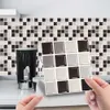 Fyrkantig mosaik kakel klistermärken heminredning vardagsrum kök konst väggmålning tapet badrum golvdekoration vattentäta väggdekaler