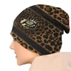 Bérets yeux de léopard Skullies bonnets casquettes hommes femmes unisexe Hip Hop hiver chaud tricot chapeau adulte peau d'animal imprimer Bonnet chapeaux