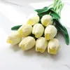 Fleurs décoratives 1 pc Tulipe Fleur Artificielle Real Touch Similation Bouquet PE Faux Plantes Pour La Décoration De Mariage Soie Maison Jardin Décor