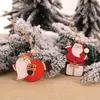 Nya 2st/Lot Kids Toys Gift Christmas Wood Wood Pendants Xmas Tree Hanging Ornaments Dekorationer för hem Noel Navidad Decor