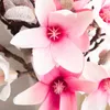 Getrocknete Blumen, 40 cm, künstliche Seide, weiße Lilien, rosa Hochzeit, Heimdekoration, Wohnzimmer, Tisch, Festival, Arrangement, künstliche Blume