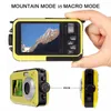 Videocamere Videoregistratore a doppio schermo impermeabile anti-vibrazione Mini fotocamera digitale ad alta definizione Videocamere DV per uso domestico Principianti per bambini