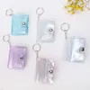 Nouveau 1/2 pouce Transparent Mini Album Porte-clés Creative DIY Poches Photocard Titulaire Porte-clés Pendentif Cadeaux Pour Cartes Photo Collect