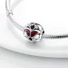 För Pandora Charms Sterling Silver Pärlor Armband Butterfly Lucky Pendant Charmes