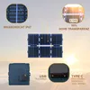30W12V الهاتف الشمسي تخزين طاقة تخزين قابلة للطي في الهواء الطلق لوحة شمسية ETFE متكاملة الطبقات رقيقة جدا و 6 أضعاف الشحن الشمسي 6 أضعاف