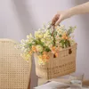 Декоративные цветы Zerolife Искусственный цветок для сведения декор 4 Форкс Daisy Bouquet вечеринка по случаю дня рождения дома ваза Рождество 2023