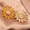 Broches Daisy Flower Fashion Strass Broche Tournesol