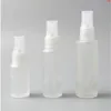 200 x 20 ml 30 ml 50 ml modische tragbare Parfümflasche aus Milchglas 2/3 Unzen 1 Unze 5/3 Unzen mit Nebelsprüher und Zerstäuber, hohe Menge Fkwex