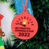 Nowe wiszące choinki Wiszące Kreatywne DIY Ozdoba drzewa świąteczne Prezenty na domowe dekoracje Xmas Navidad Szczęśliwego Nowego Roku 2023