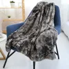 Blanket Thickened Double Layer Throw Blanket Tie-dye Fuzzy Furry Plush Comfy Sherpa Shaggy Throws and Blanket Couch Sofa Bed Qulit Cover R230615