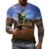 Männer T Shirts Stimulierende Dirt Bike Gedruckt Männer 3D T-shirt Unisex 2023 Ly Angekommen Mode Lässig Übergroßen T-shirts