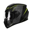 Motorcykelhjälmar Professionell racing Full Face Helmet M-2XL Moto Dot Godkänd cool motocross Off Road Capacete Double Lens