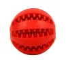 NOVO 5 cm Brinquedos para cães de estimação Bola Engraçado Elasticidade Interativa Brinquedo para mastigar para dente de cachorro Bola de comida limpa Bola de borracha extra-resistente FY3946