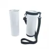 NUOVO Sublimazione bianco Bicchiere da 20 once Bicchiere Tote Panno per immersione Borraccia in neoprene Maniche con cinturino regolabile Manico per bicchieri Bicchieri d'acqua Copri maniche per portante FY5526