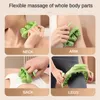 Masseur complet du corps Rouleau de massage rond pour la taille Muscles abdominaux Anneau Clip de jambe Tuyau de poêle pour effacer le méridien Portable Massage de la cellulite 230614