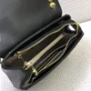 Cowhide Chain Crossbody Bag Fashion Shoulder Bags Square Flap Women Handbags Metal Hardware Zipper Closure Interior Compartment Purse Clutch