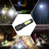 Nouveau LED Mini Lampe Torche USB Rechargeable Puissant COB Zoom Lampe De Poche Avec 3 Modes Étanche Portable Camping En Plein Air Lampe Lanterne