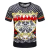 T-shirt da uomo T-shirt casual estive da uomo e da donna stampate in 3D Retro Luxury Royal Flowers Street Fashion Abbigliamento oversize